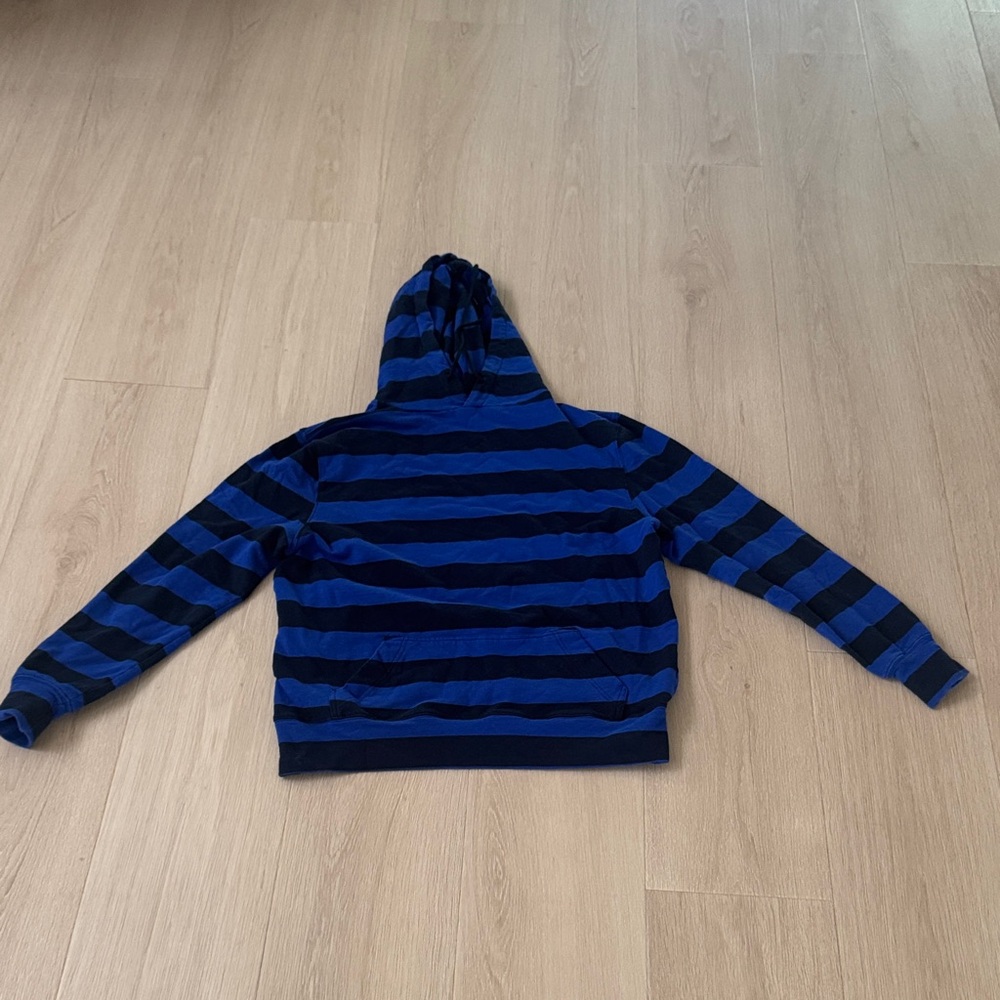 Carmar Women's Navy and Blue Striped Hoodie